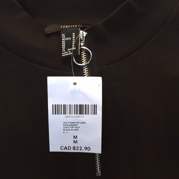 Forever 21 black Tokyo crop top - Picture 5 of 5